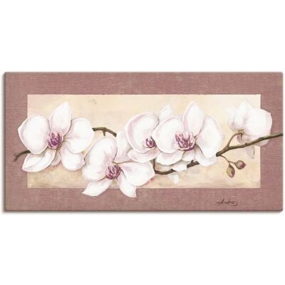 ARTLAND Orchideenzweig_in Beerentönen Wandbild - Leinwand, Aluminium, Gerahmt ARTLAND Orchideenzweig_in Beerentönen Wandbild - Leinwand, Aluminium, Gerahmt