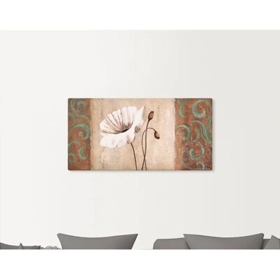 ARTLAND Mohnblumen mit Ornamenten - Wandbild ARTLAND Mohnblumen mit Ornamenten - Wandbild