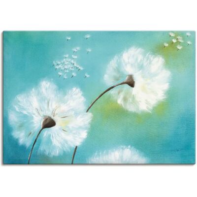 ARTLAND Pusteblumen Blau Wandbild ARTLAND Pusteblumen Blau Wandbild