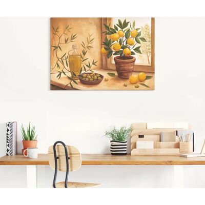 ARTLAND Wandbild "Oliven und Zitronen" - Leinwand, Alu & Poster - 100x70 cm ARTLAND Wandbild "Oliven und Zitronen" - Leinwand, Alu & Poster - 100x70 cm