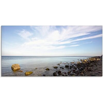 ARTLAND "Brodtener Ufer" Glasbild - Blau ARTLAND "Brodtener Ufer" Glasbild - Blau