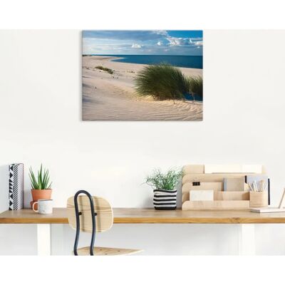 ARTLAND - Gras am Strand - Beige - 40x30 cm - Wall art ARTLAND - Gras am Strand - Beige - 40x30 cm - Wall art