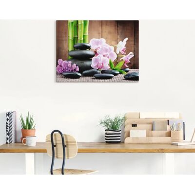 ARTLAND Wandbild Spa Konzept Zen Steinen Orchideen - Wandbild ARTLAND Wandbild Spa Konzept Zen Steinen Orchideen - Wandbild