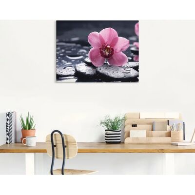 ARTLAND - Stillleben mit Kiesel und einer Orchidee - Wandbild ARTLAND - Stillleben mit Kiesel und einer Orchidee - Wandbild