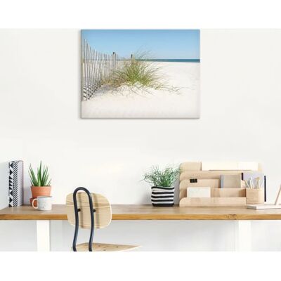 ARTLAND Sanddüne Wandbild - Leinwand, 40x30cm - Beige - Wandkunst ARTLAND Sanddüne Wandbild - Leinwand, 40x30cm - Beige - Wandkunst