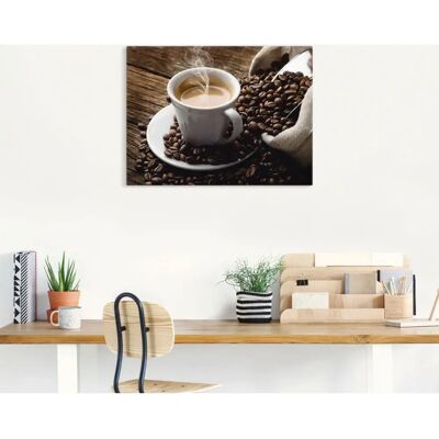 ARTLAND Heißer Kaffee Dampfender Kaffee Wandbild - Kaffee ARTLAND Heißer Kaffee Dampfender Kaffee Wandbild - Kaffee