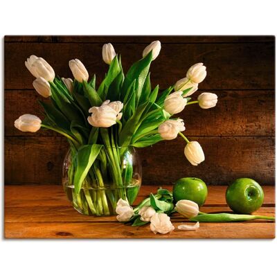 ARTLAND Tulpen in Glasvase - Modern Wandbild ARTLAND Tulpen in Glasvase - Modern Wandbild