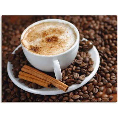 ARTLAND Cappuccino - Kaffee Wandbild - Outdoorbild ARTLAND Cappuccino - Kaffee Wandbild - Outdoorbild