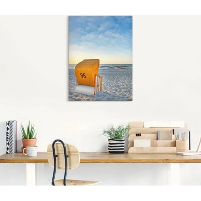 ARTLAND Ostsee7 - Strandkorb Blau Wandbild - Innen/Außen Dekor ARTLAND Ostsee7 - Strandkorb Blau Wandbild - Innen/Außen Dekor