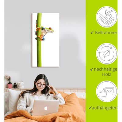 ARTLAND Frosch Wandbild - Hochwertiger Digitaldruck - Für Innen & Außen ARTLAND Frosch Wandbild - Hochwertiger Digitaldruck - Für Innen & Außen