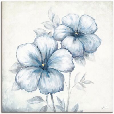 ARTland - Blauer Mohn - 40x40 cm - Leinwandbild - Wall art ARTland - Blauer Mohn - 40x40 cm - Leinwandbild - Wall art