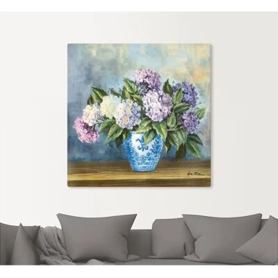 ARTland - Hortensien - Blau - 40x40 cm - Wall art ARTland - Hortensien - Blau - 40x40 cm - Wall art