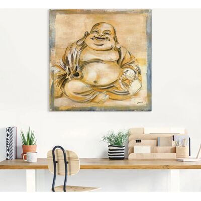 ARTLAND Fröhlicher Buddha I - Wandbild ARTLAND Fröhlicher Buddha I - Wandbild