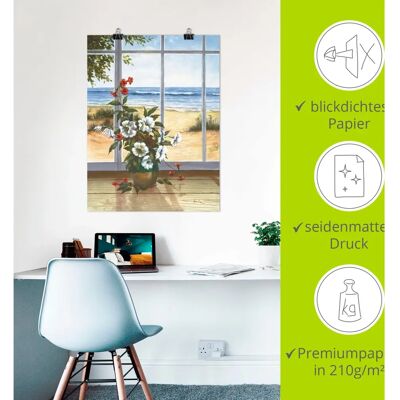ARTland - Meerblick - beige - 30x40 cm - Wandbild ARTland - Meerblick - beige - 30x40 cm - Wandbild