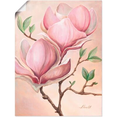 ARTLAND - Magnolienblüten - rosa - 30x40 cm - Wandbild ARTLAND - Magnolienblüten - rosa - 30x40 cm - Wandbild