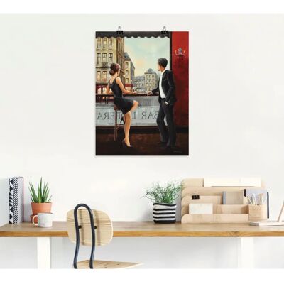 ARTland - Bar - 45x60 cm - Rot - Wandkunst ARTland - Bar - 45x60 cm - Rot - Wandkunst