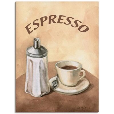 ARTLAND Espresso II Wandbild - Kaffee - 45x60cm - Beige ARTLAND Espresso II Wandbild - Kaffee - 45x60cm - Beige