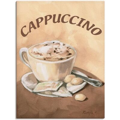 ARTLAND Tasse Cappuccino Wandbild ARTLAND Tasse Cappuccino Wandbild