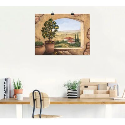 ARTland - Fenster in der Toskana - 40x30 cm - Wandbild ARTland - Fenster in der Toskana - 40x30 cm - Wandbild