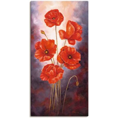 ARTLAND - Mohn V - rot - 30x60 cm - Wandbild ARTLAND - Mohn V - rot - 30x60 cm - Wandbild
