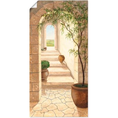 ARTland - Toskanischer Durchgang - Beige - Wall art ARTland - Toskanischer Durchgang - Beige - Wall art