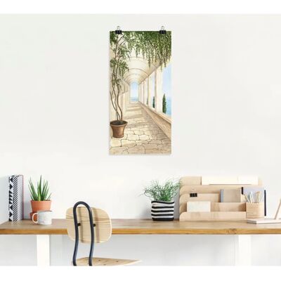 ARTLAND - Capri - 50x100 cm - Beige - Wandkunst ARTLAND - Capri - 50x100 cm - Beige - Wandkunst