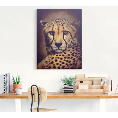 ARTLAND - Gepard - 30x40 cm - Braun - Canvas print ARTLAND - Gepard - 30x40 cm - Braun - Canvas print