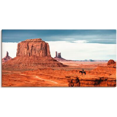 ARTLAND Colorado Utah Monument Valley Wandbild - Leinwand, 100x50cm, Braun ARTLAND Colorado Utah Monument Valley Wandbild - Leinwand, 100x50cm, Braun