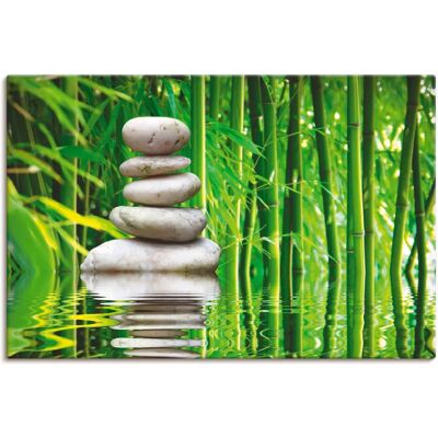ARTLAND Balance Wandbild - 40x30cm, Grün, Leinwand, Künstlerin Gabi Siebenhühner ARTLAND Balance Wandbild - 40x30cm, Grün, Leinwand, Künstlerin Gabi Siebenhühner
