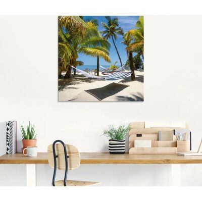ARTLAND Florida Keys Strandleben Glasbild - Wanddekoration ARTLAND Florida Keys Strandleben Glasbild - Wanddekoration