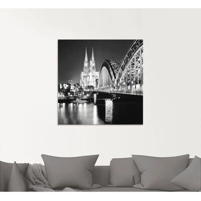 ARTland - Köln Skyline Abstrakte Collage 19 - Glasbild ARTland - Köln Skyline Abstrakte Collage 19 - Glasbild