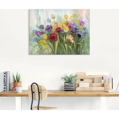 ARTland - Tulpenwiese I - 40x30 cm - Mehrfarbig - Wandbild ARTland - Tulpenwiese I - 40x30 cm - Mehrfarbig - Wandbild