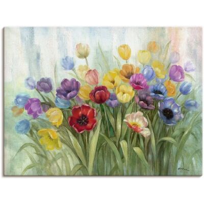 ARTLAND Tulpenwiese I Bunt Wandbild - Innen & Außen ARTLAND Tulpenwiese I Bunt Wandbild - Innen & Außen