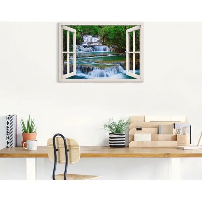ARTLAND Fensterblick Wasserfall - Wandbild ARTLAND Fensterblick Wasserfall - Wandbild