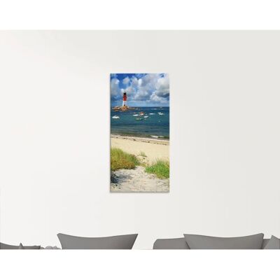 ARTLAND Blick von den Dünen Blau Glasbild - Landschaft ARTLAND Blick von den Dünen Blau Glasbild - Landschaft