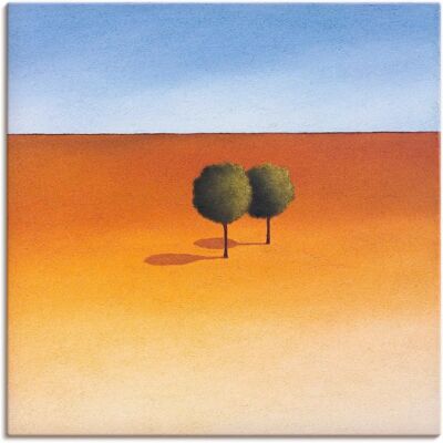 ARTLAND - Bäume - orange - 30x30 - Wandbild ARTLAND - Bäume - orange - 30x30 - Wandbild