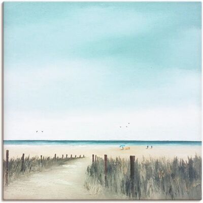 ARTLAND Sonniger Morgen II Blau Leinwandbild - Wandbild ARTLAND Sonniger Morgen II Blau Leinwandbild - Wandbild