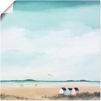 ARTLAND - Sonniger Morgen IV - 50x50 cm - Blau - Wandbild ARTLAND - Sonniger Morgen IV - 50x50 cm - Blau - Wandbild