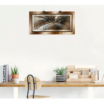 ARTLAND - Gold Abstrakt 1 - Braun - 100x50 cm - Wandbild ARTLAND - Gold Abstrakt 1 - Braun - 100x50 cm - Wandbild