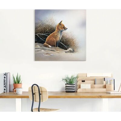 ARTLAND Kleiner Fuchs Leinwandbild - Wildtiere Wanddekoration ARTLAND Kleiner Fuchs Leinwandbild - Wildtiere Wanddekoration