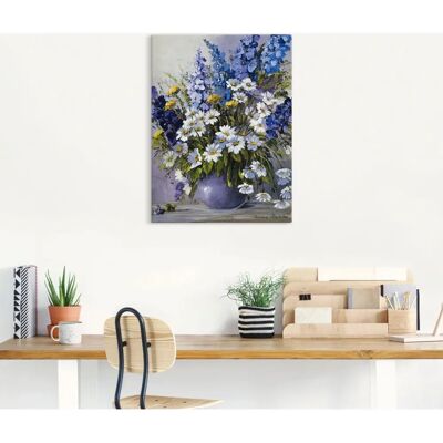 ARTLAND Rittersporn Leinwand Wandbild - Blumen Hochformat ARTLAND Rittersporn Leinwand Wandbild - Blumen Hochformat