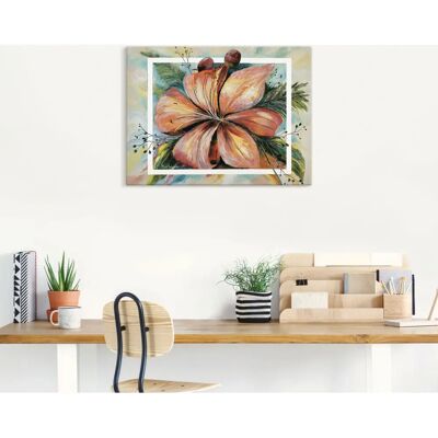 ARTLAND Freesien Fantasie I - Rotes Leinwandbild ARTLAND Freesien Fantasie I - Rotes Leinwandbild