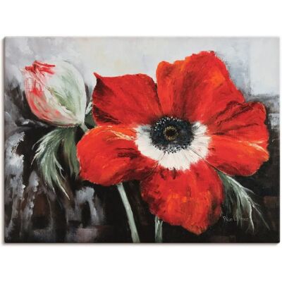 ARTLAND Leinwandbild Mohnblumen in voller Blüte - Wandbild ARTLAND Leinwandbild Mohnblumen in voller Blüte - Wandbild