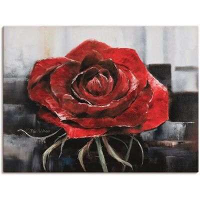 ARTLAND Blühende rote Rose - Wandbild ARTLAND Blühende rote Rose - Wandbild