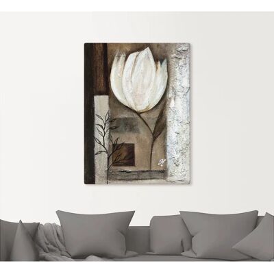 ARTLAND Braune Tulpen I Leinwand Wandbild - Blumen Hochformat ARTLAND Braune Tulpen I Leinwand Wandbild - Blumen Hochformat