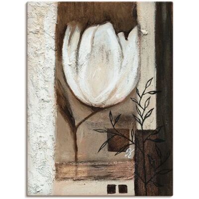 ARTLAND Braune Tulpen II Wandbild - Leinwand, Vinyl, Poster - Handarbeit ARTLAND Braune Tulpen II Wandbild - Leinwand, Vinyl, Poster - Handarbeit