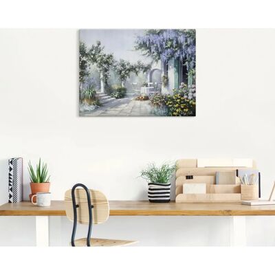 ARTLAND Natürliche Magie Wandbild - 80x60cm, Weiß Leinwand ARTLAND Natürliche Magie Wandbild - 80x60cm, Weiß Leinwand