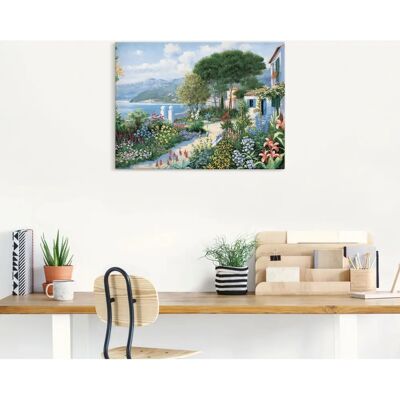 ARTLAND Verstecktes Paradies Wandbild - Leinwand, Vinyl, Poster - 80x60cm ARTLAND Verstecktes Paradies Wandbild - Leinwand, Vinyl, Poster - 80x60cm