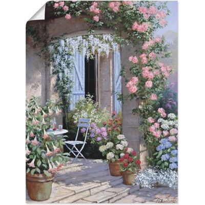 ARTLAND - Blumenangebot - Beige - Wandkunst ARTLAND - Blumenangebot - Beige - Wandkunst