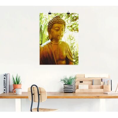 ARTLAND - Die Seele von Buddha - Gold - 30x40 cm - Wall Art ARTLAND - Die Seele von Buddha - Gold - 30x40 cm - Wall Art